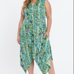Plus Size Coldesina Kayla Dress Tropical Python 2X Used 16/18